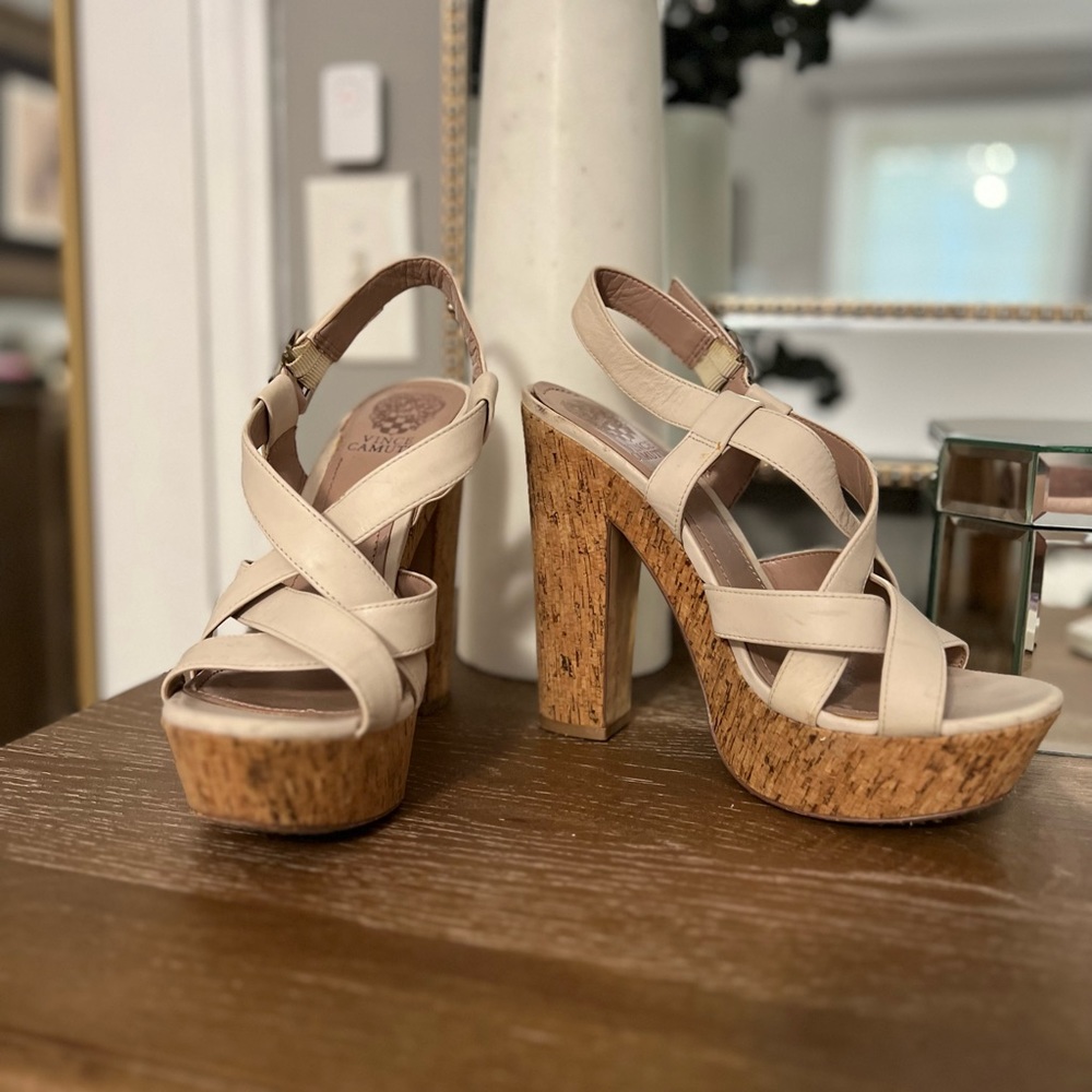 Vince Camuto Platform Cork Heels